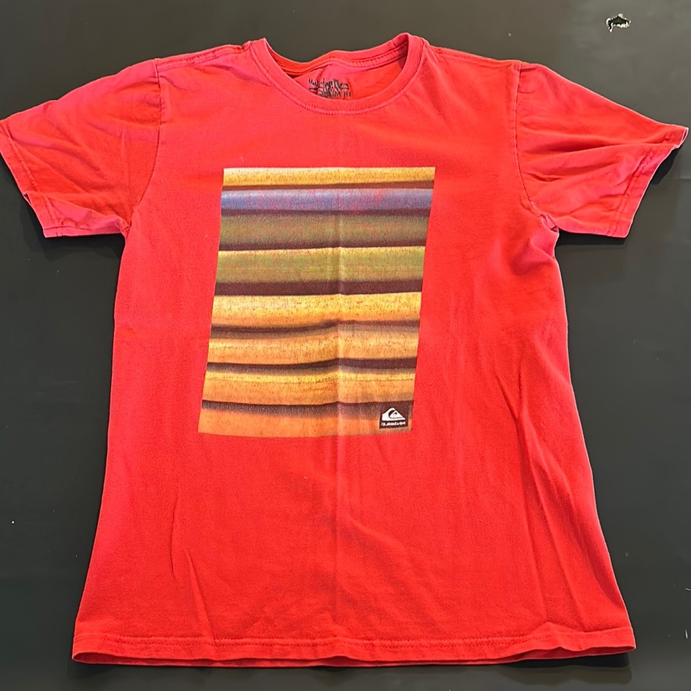 Quiksilver Striped Red Tee